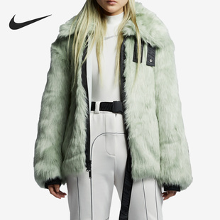 女子运动双面休闲户外绒毛夹克AQ9225 新款 390 耐克正品 Nike