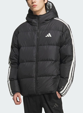 Adidas/阿迪达斯正品2025冬季男士运动双面穿保暖羽绒服KC2490