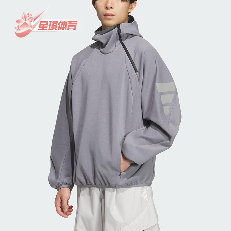 Adidas/阿迪达斯正品2025秋季款男士耐穿运动连帽宽松卫衣KS0053,运动服/休闲服装,运动卫衣/套头衫,淘宝优惠券,粉丝福利购,淘宝优惠卷
