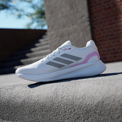 Adidas/阿迪达斯正品2025年女士低帮系带网面防滑跑步鞋JI3981