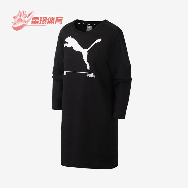 Puma/彪马正品2025女士圆领针织运动宽松LOGO印花连衣裙582770-01,运动服/休闲服装,运动连衣裙,淘宝优惠券,粉丝福利购,淘宝优惠卷