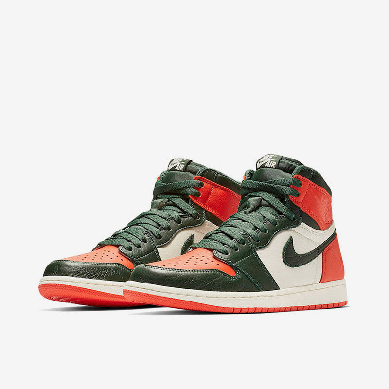 Nike/耐克正品男士皮革运动防滑高帮复古篮球鞋AV3905-138