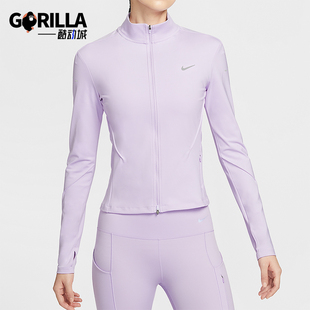 立领跑步训练耐穿印花外套IB1999 2025女士修身 511 耐克正品 Nike