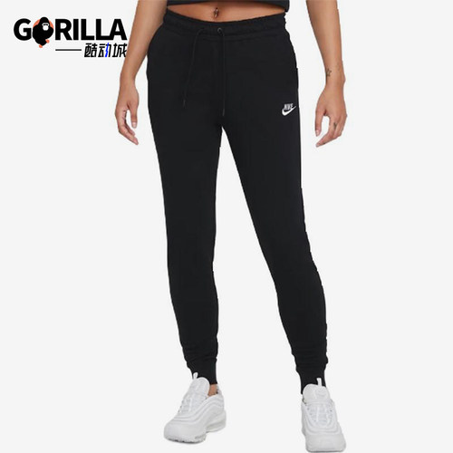 Nike/耐克正品新款女卡其色logo刺绣束脚运动长裤DJ8499-126
