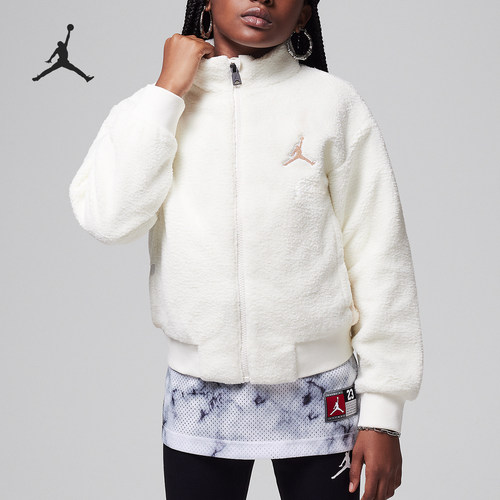 Nike/耐克正品JORDAN大童简约立领户外保暖外套HQ7918-133