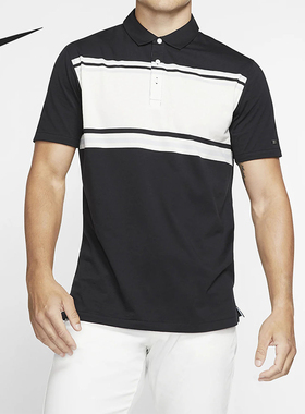 Nike/耐克正品DRI-FIT PLAYER男士透气条纹运动POLO衫BV0471-010