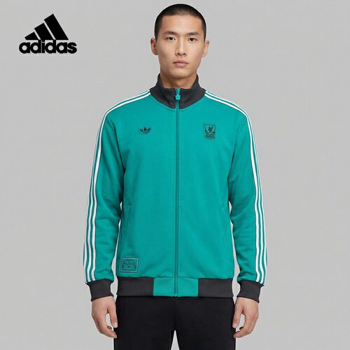 Adidas/阿迪达斯正品三叶草男士运动立领耐穿足球外套JW5464