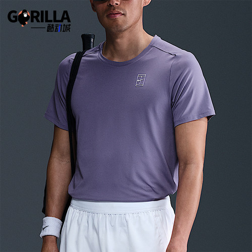 Nike/耐克正品2025男士训练运动透气圆领耐穿网球短袖FZ6910-527