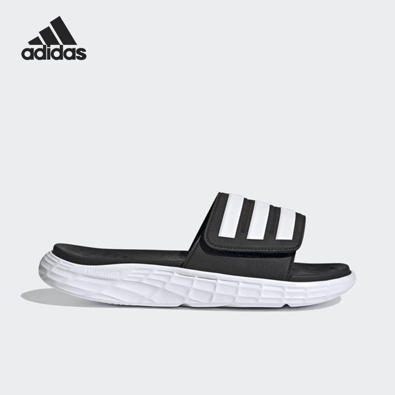 Adidas/阿迪达斯正品男子夏季沙滩凉拖魔术贴运动拖鞋 FY8786