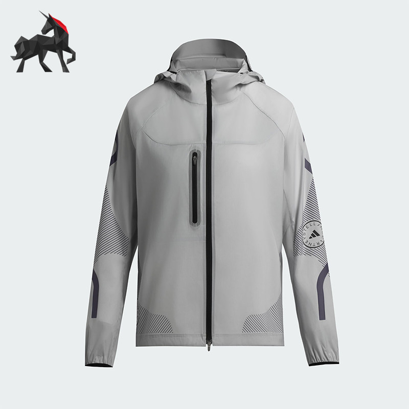 Adidas/阿迪达斯正品RUNNING JACKET女士经典跑步运动外套JW2018