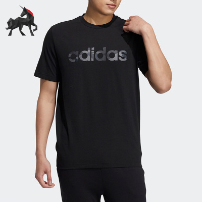 阿迪达斯男子运动短袖