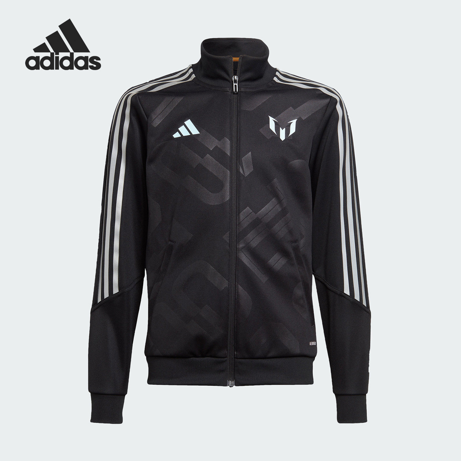 Adidas/阿迪达斯官方正品当季新款男童梭织梅西足球外套IJ4937