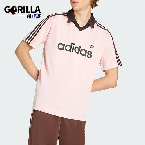 Adidas/阿迪达斯正品三叶草男士运动翻领球衣风短袖POLO衫KE3580