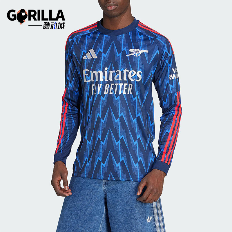 Adidas/阿迪达斯正品ARSENAL 25/26男士运动足球长袖球衣JI9525