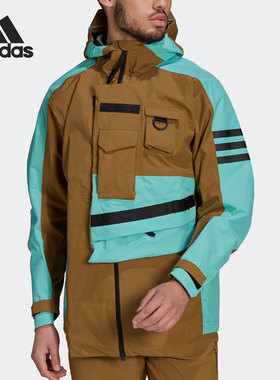 Adidas/阿迪达斯正品2021春季男子户外运动连帽夹克外套GI7307