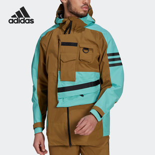 男子户外运动连帽夹克外套GI7307 2021春季 Adidas 阿迪达斯正品