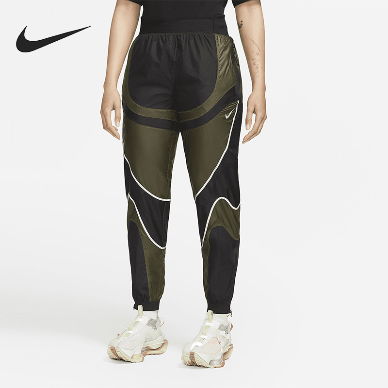 Nike/耐克正品2025女士反光户外运动高腰防水复古长裤DB7581-045
