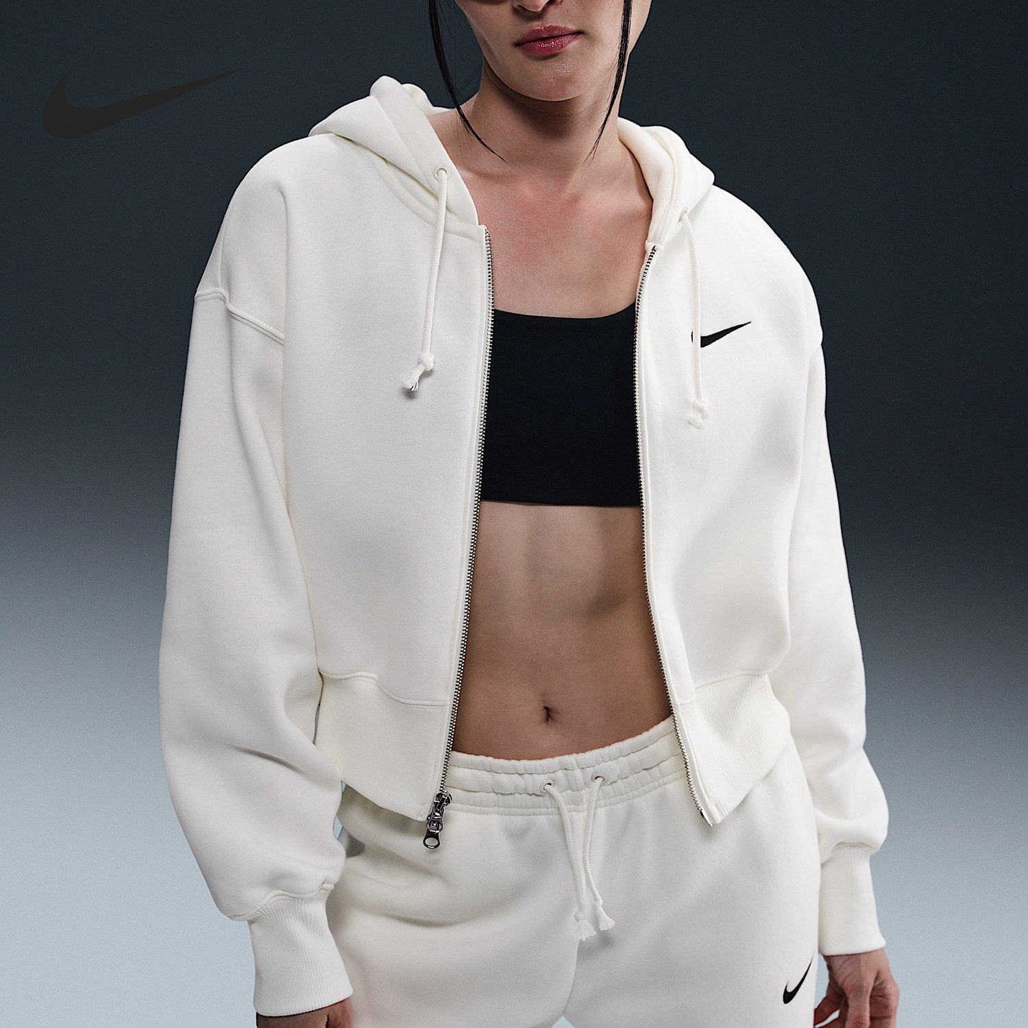 Nike/耐克官方正品秋冬新款女士加绒保暖短款连帽外套HJ0941-133,运动服/休闲服装,运动茄克/外套,淘宝优惠券,粉丝福利购,淘宝优惠卷