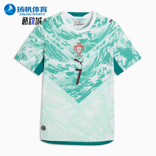 Puma/彪马正品夏季男士运动吸湿排汗套头足球短袖T恤788145-77