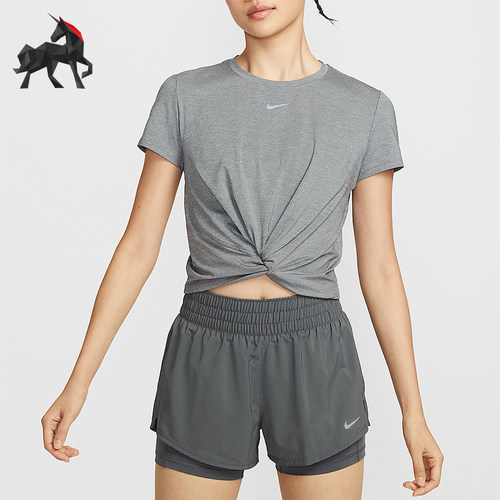 Nike/耐克正品Dri-FIT女士短款透气运动经典训练短袖HJ1055-084