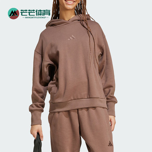 阿迪达斯女士复古宽松连帽卫衣