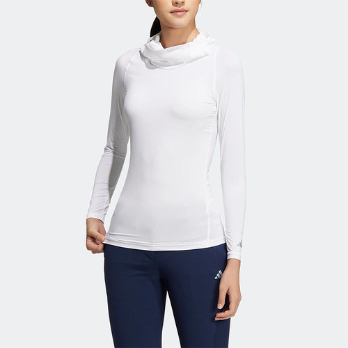 Adidas/阿迪达斯正品新款女子高尔夫运动高领长袖T恤HT0024