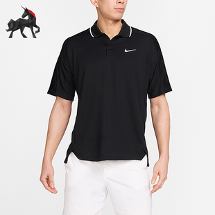Nike/耐克正品2025男士刺绣运动透气高尔夫球POLO衫FQ1151-010
