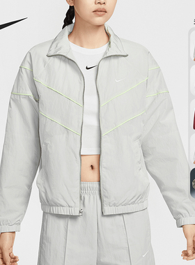Nike/耐克正品Windrunner女士防晒经典防紫外线梭织宽松外套
