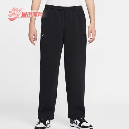 Nike/耐克正品Club男士日常松紧腰直筒刺绣休闲长裤IQ3709-010