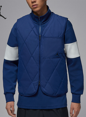 Nike/耐克正品JORDAN男士运动保暖高尔夫宽松棉马甲HQ8680-492