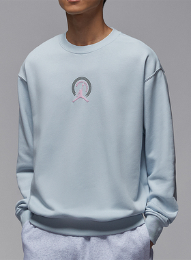 Nike/耐克正品JORDAN男士印花潮流休闲针织圆领套头衫IQ2981-472