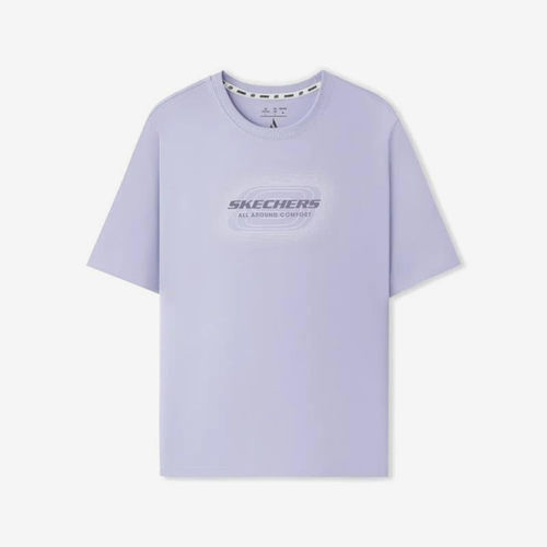 Skechers斯凯奇正品男女短袖透气圆领套头运动T恤L126U040-00FW