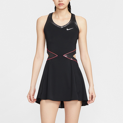 Nike/耐克正品Court Slam女士针织拼接无袖运动连衣裙II6187-010