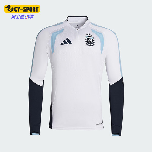 Adidas/阿迪达斯正品2025冬季款男士套头立领拼接足球上衣JZ5969