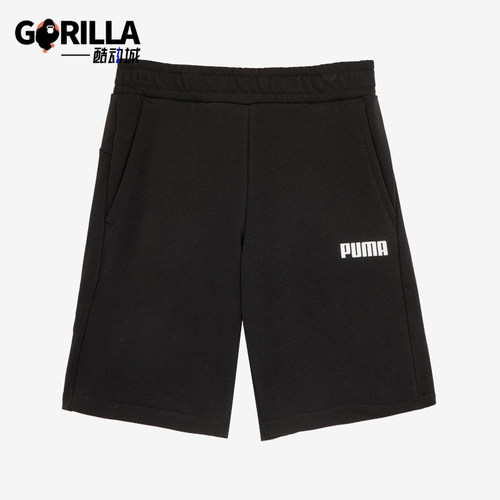 Puma/彪马正品男士透气舒适运动松紧印花休闲短裤848739-01