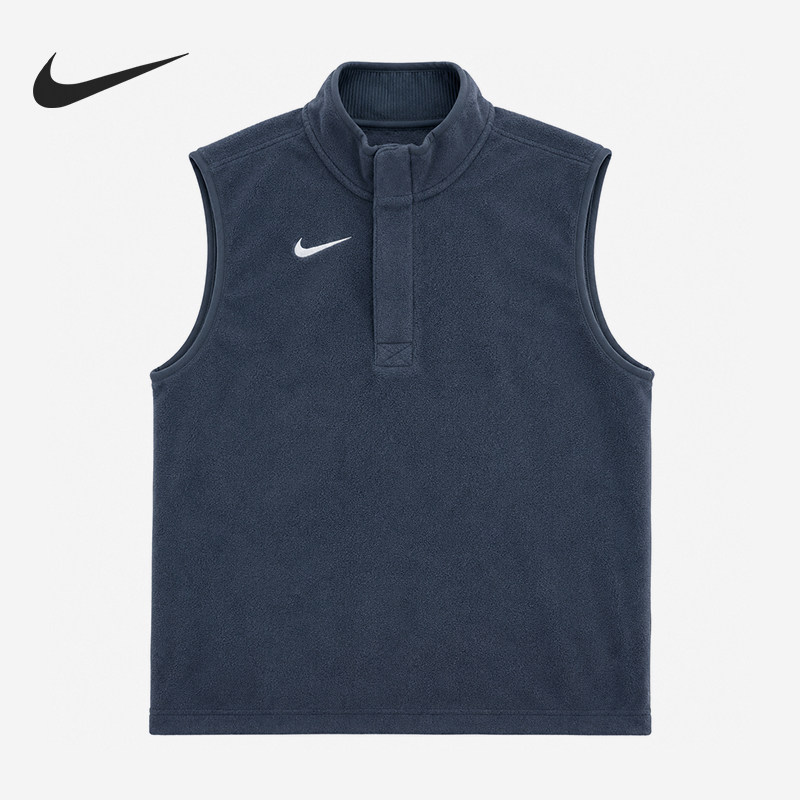 Nike/耐克官方正品男士休闲舒适简约抓绒无袖背心马甲DA4965-060