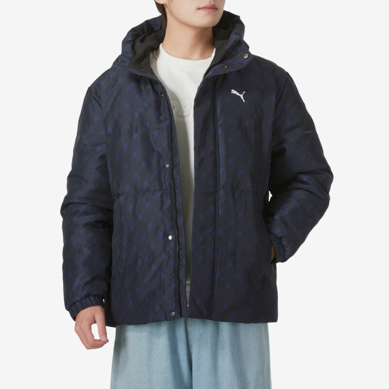 Puma/彪马正品2024冬款男士运动连帽户外时尚休闲保暖羽绒服图片
