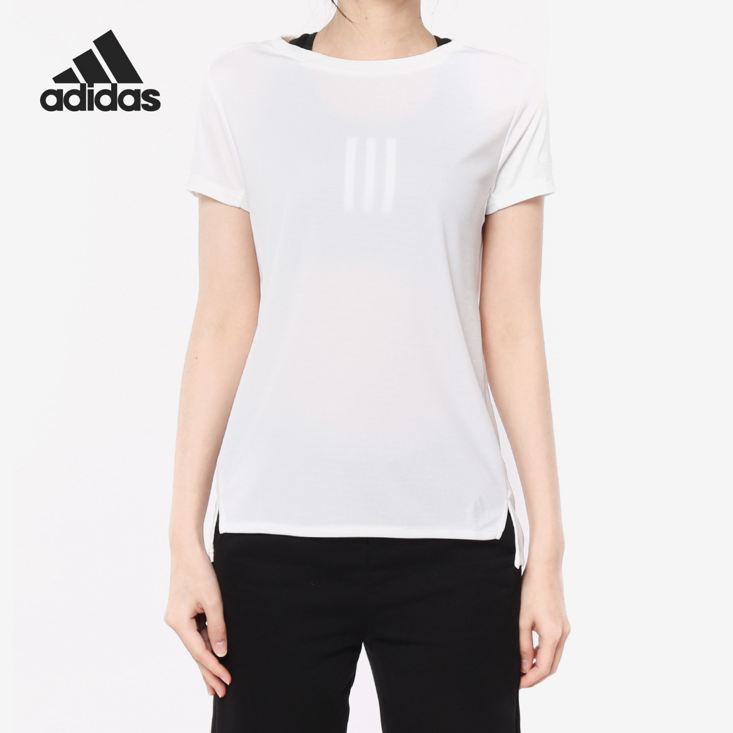 Adidas/阿迪达斯正品 夏季新款女子运动跑步冰风透气T恤EI6382
