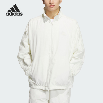 阿迪达斯男女同款拒水立领外套
