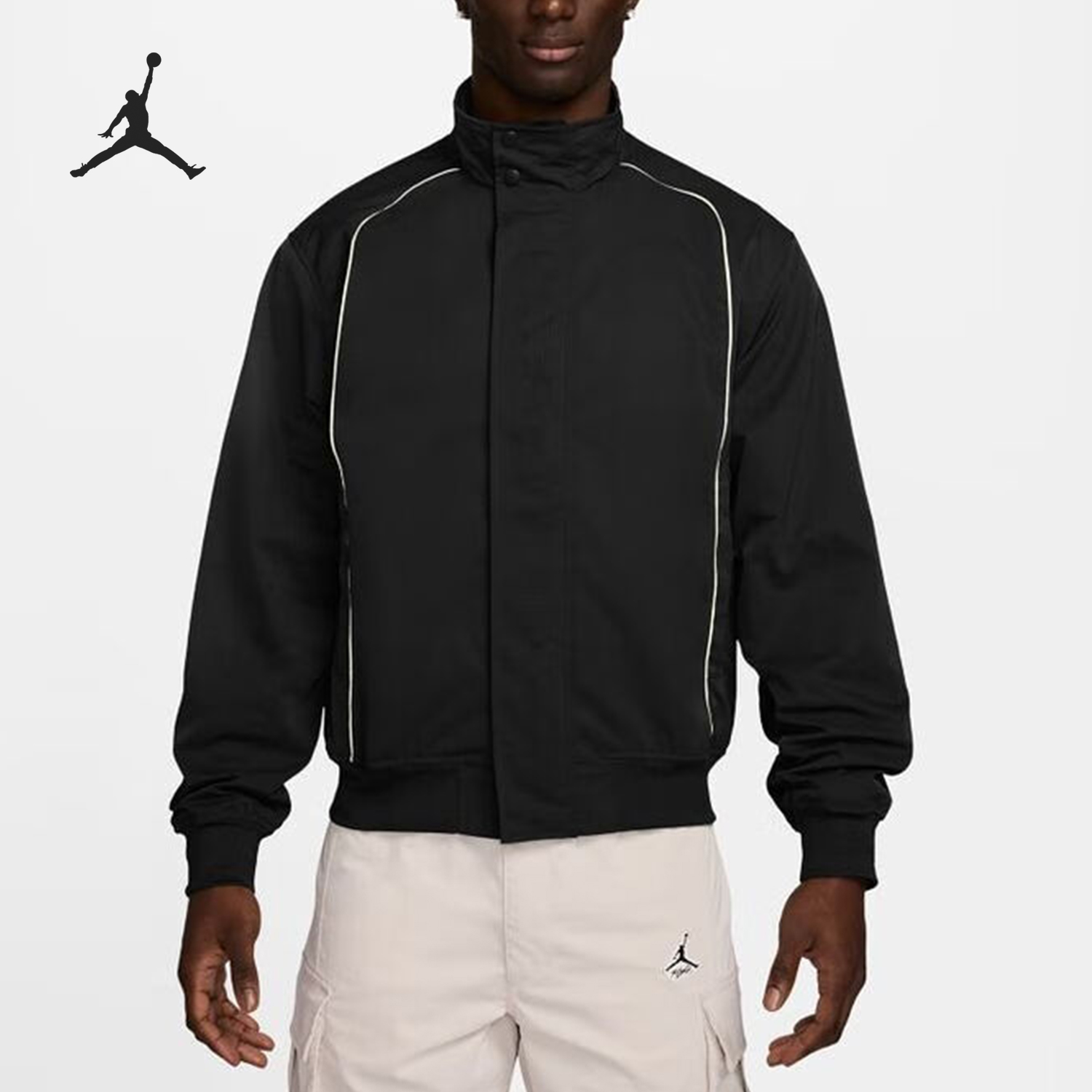 Nike/耐克官方正品JORDAN男士拼接潮流时尚立领外套FV7242-010