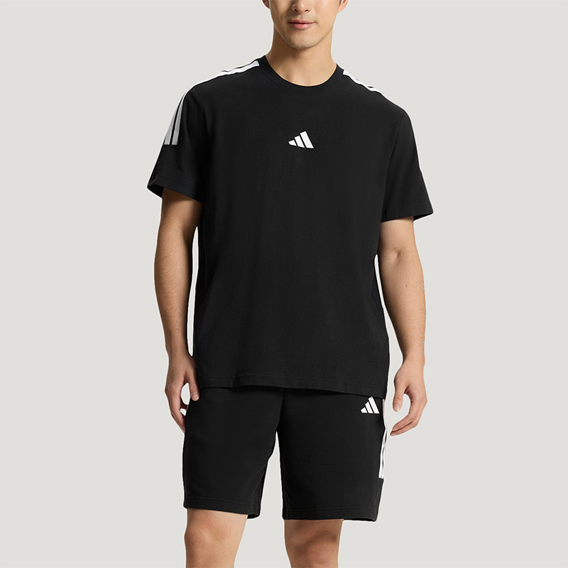 Adidas/阿迪达斯正品轻运动系列新款男女经典休闲短袖套装KX0521