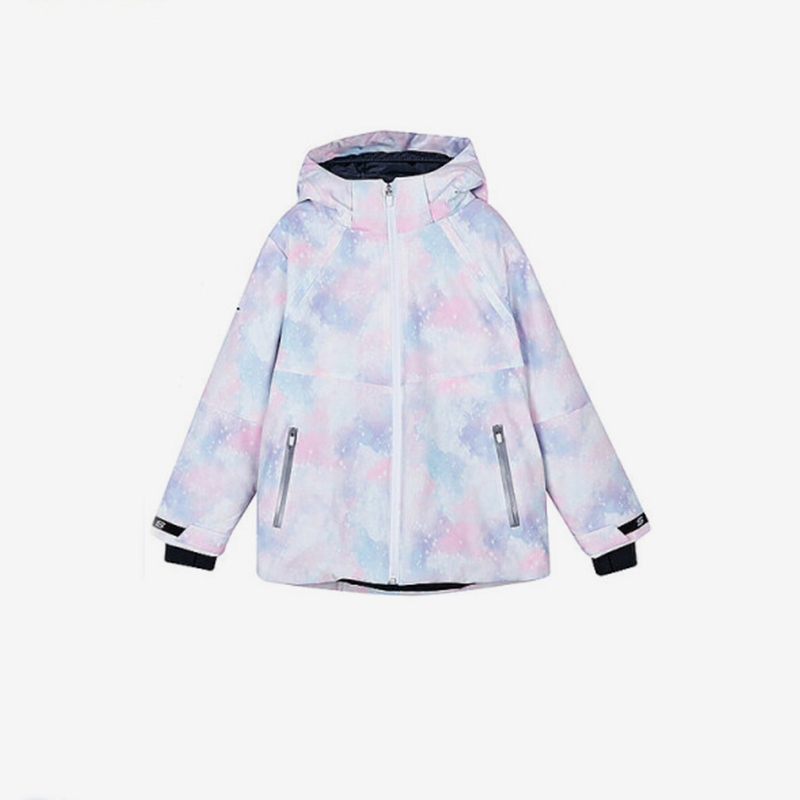 Skechers/斯凯奇正品新款儿童裥棉防风时尚运动梭织连帽棉服