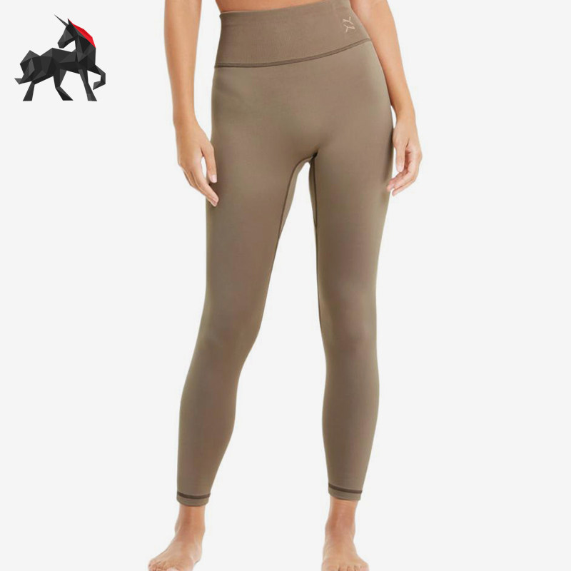 Puma/彪马正品STUDIOExhale新款女米色经典健身紧身裤520059-81