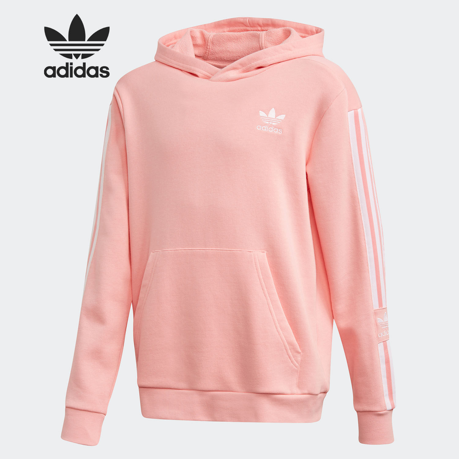 adidas/阿迪达斯官方正品三叶草lock up大童运动连帽卫衣 fm5688