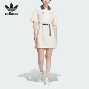 NAGABA女子运动短袖 Adidas 阿迪达斯官方正品 DRESS 连衣裙IS0625