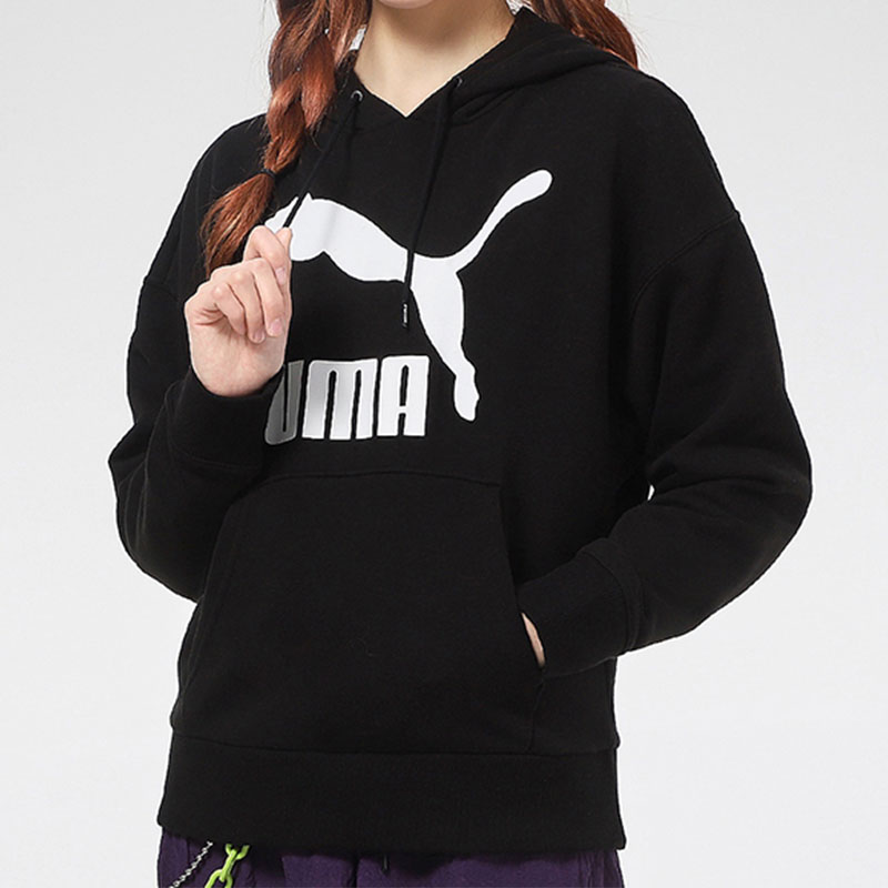 彪马正品卫衣女子连帽休闲套头衫