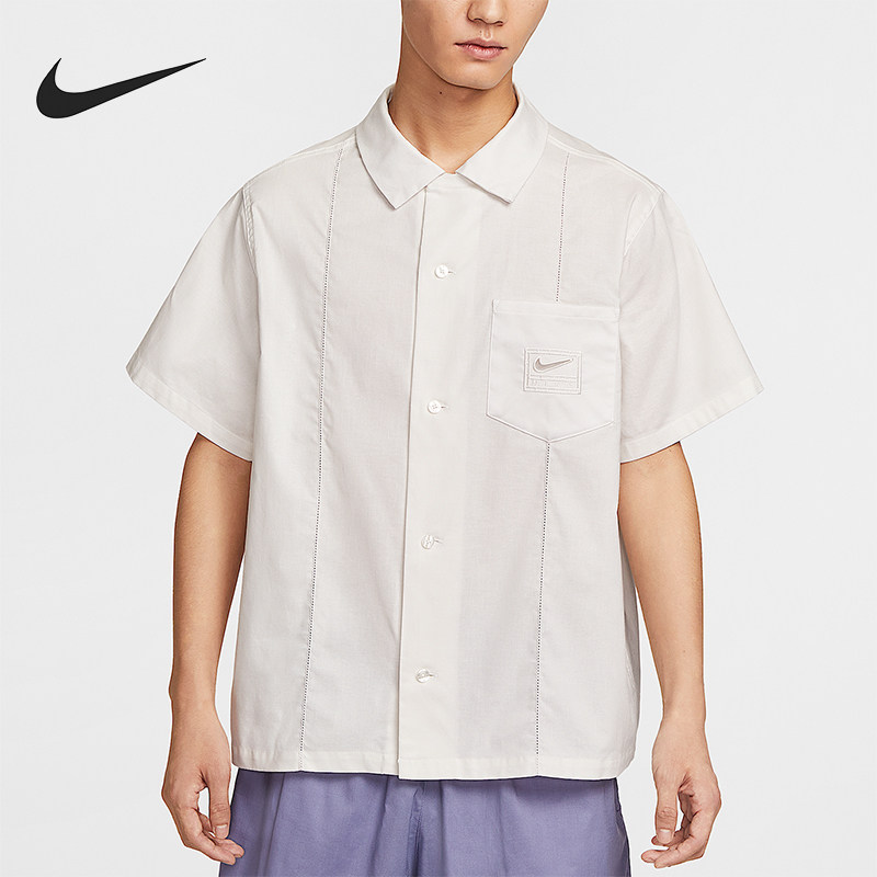 Nike/耐克正品Sportswear男女翻领宽松透气经典短袖IH8663-030