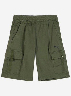 Puma/彪马正品WOVENCargo新款男绿色休闲经典工装短裤635852-74
