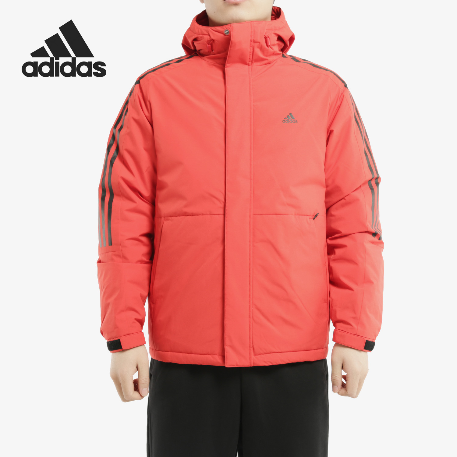 Adidas/阿迪达斯官方正品冬季男子户外运动连帽羽绒服EH3996 3997