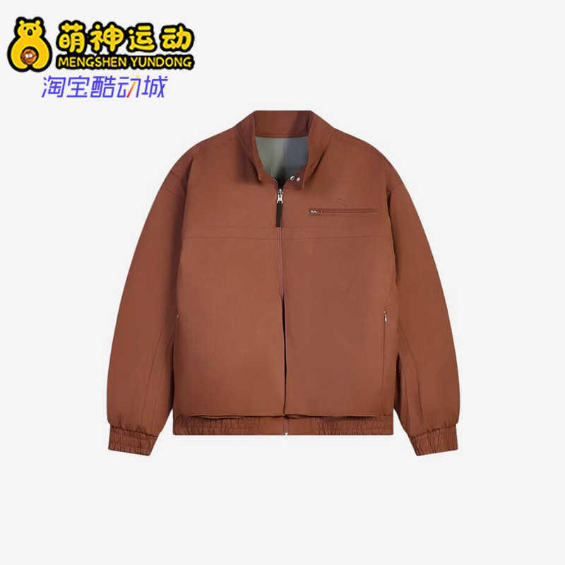 Puma/彪马正品男棕色双面穿立领拉链飞行员经典风格棉服636238-28